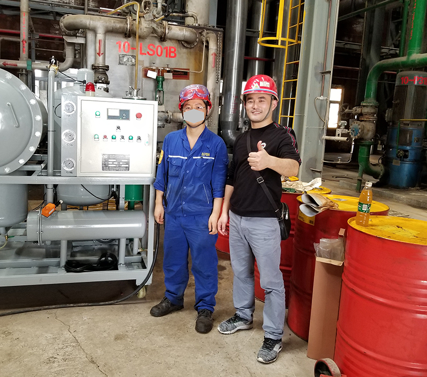 東方希望汽輪機油現(xiàn)場